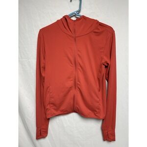 Uniqlo Airism Full Zip Performance Hoodie, UV Cut, Salmon Color, Women's XS